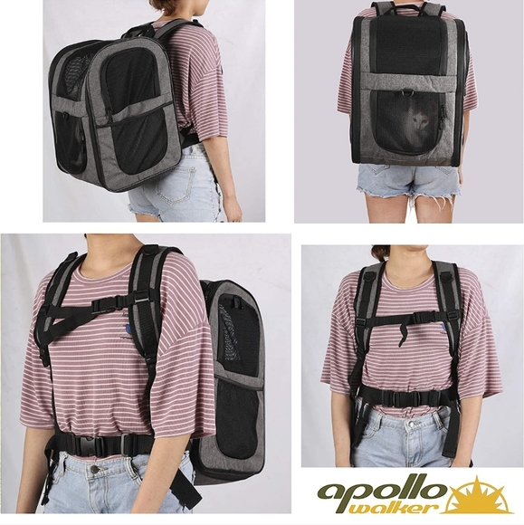 COPY - Apollo Walker Pet Carrier Backpack Small Cats and Dogs NWOT - Picture 4 of 5